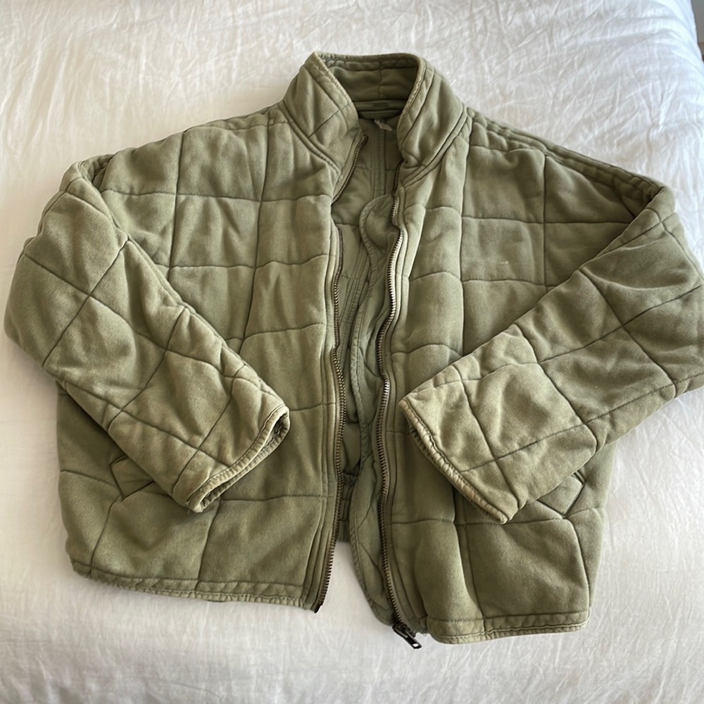 Free People, Dolman Quilted Knit Jacket